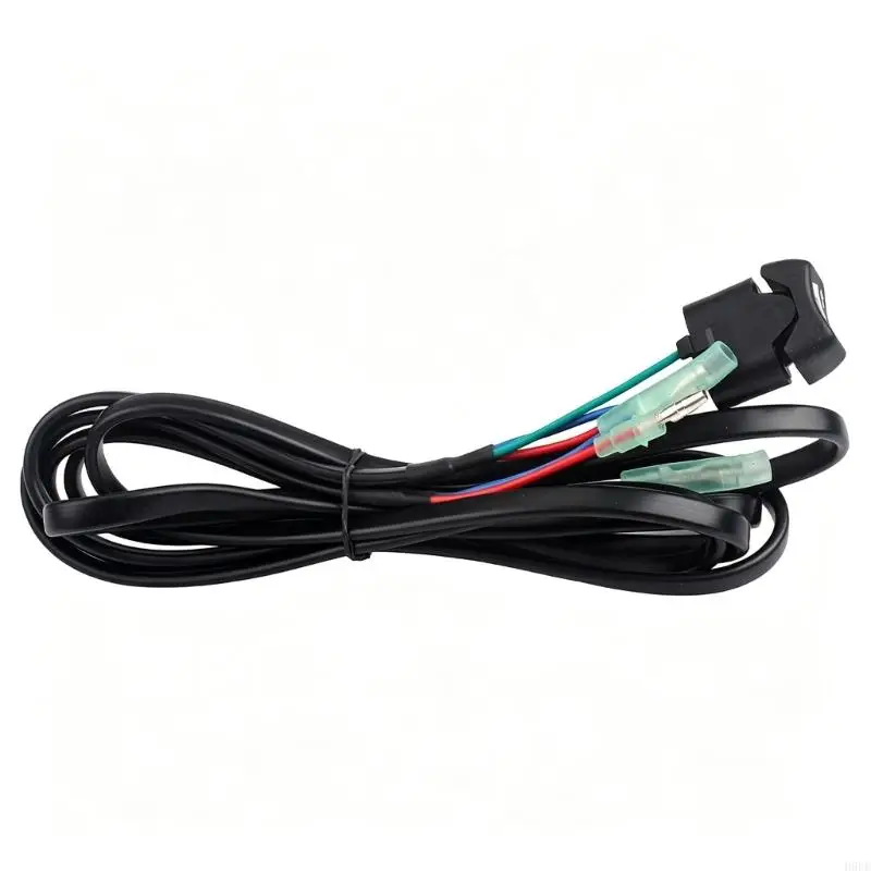 Remote Marine Trim Control Part with Three Terminal Ends, 90 and Button Assembly for Outboard Box Maintenance and H9EE