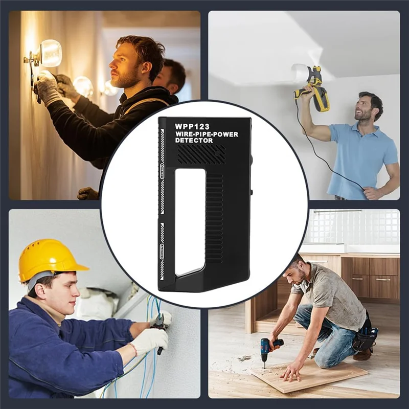 

SOFT-Wire Pipe Power Detector, Adjustable Alert Pipe Power Wall Stud Finder Metal Detector Wall Stud Finder Metal Detector