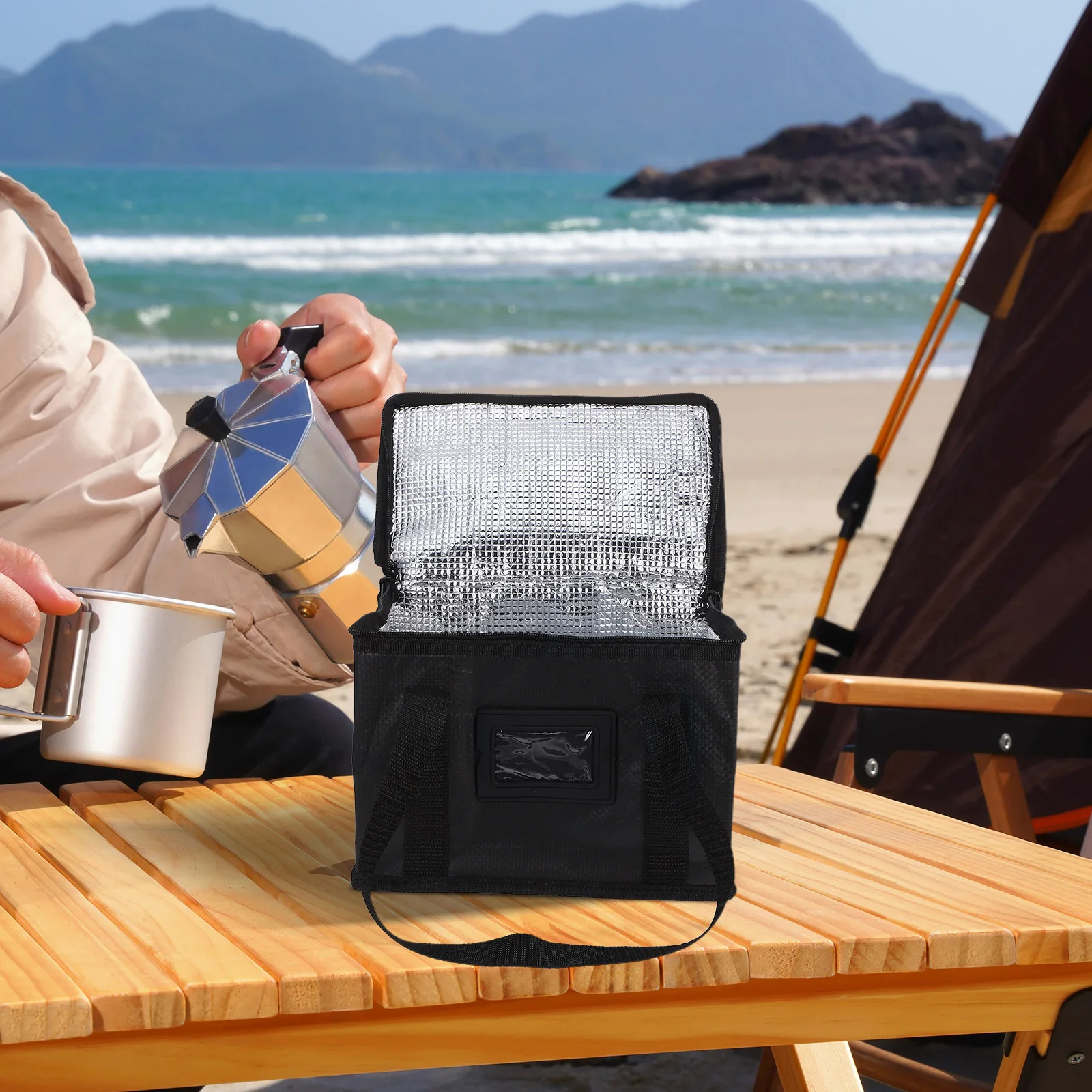 

Extra Large Insulated Lunch Bag Reusable Grocery Tote Cooler Collapsible Shopping Bags Portable Design Keeps Food Fresh