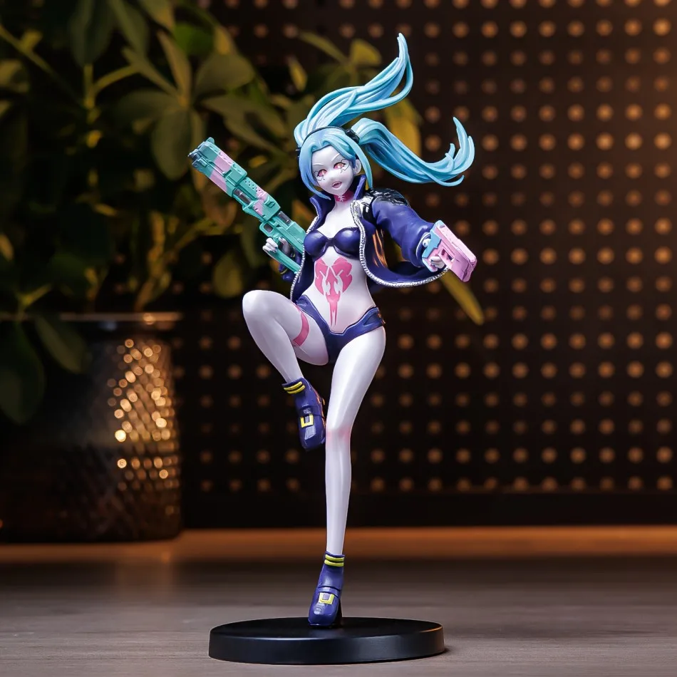 أنيمي لعبة Cyberpunk ريبيكا الشكل الدائمة لعبة مجسمة جمع لوسي عمل الشكل ديفيد أرقام مكتب الديكور هدية عيد ميلاد