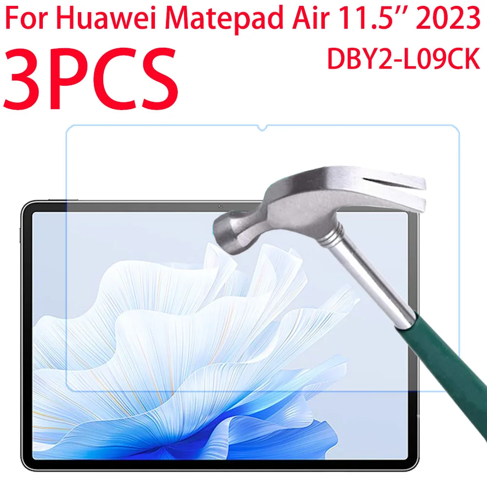 

3PCS HD Tempered Glass Screen Protector For Huawei MatePad Air 11.5 INCH 2023 Glass Protector Protective Film DBY2-W00