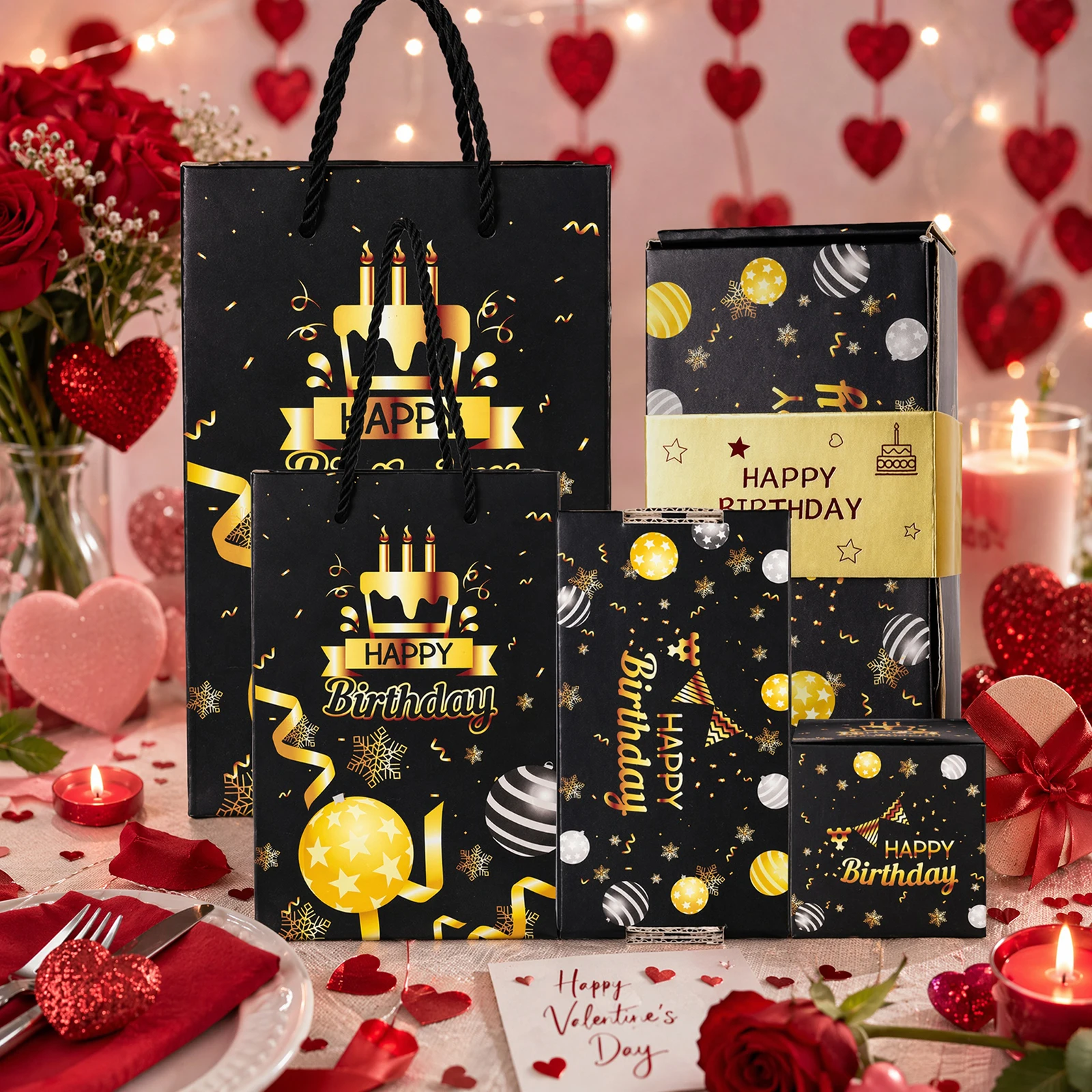 Graduation Party Favor Bag with Handles Candy Packaging Bag Box Gold Stamping Paper Favor Packaging Box for Women Girls Men Boys