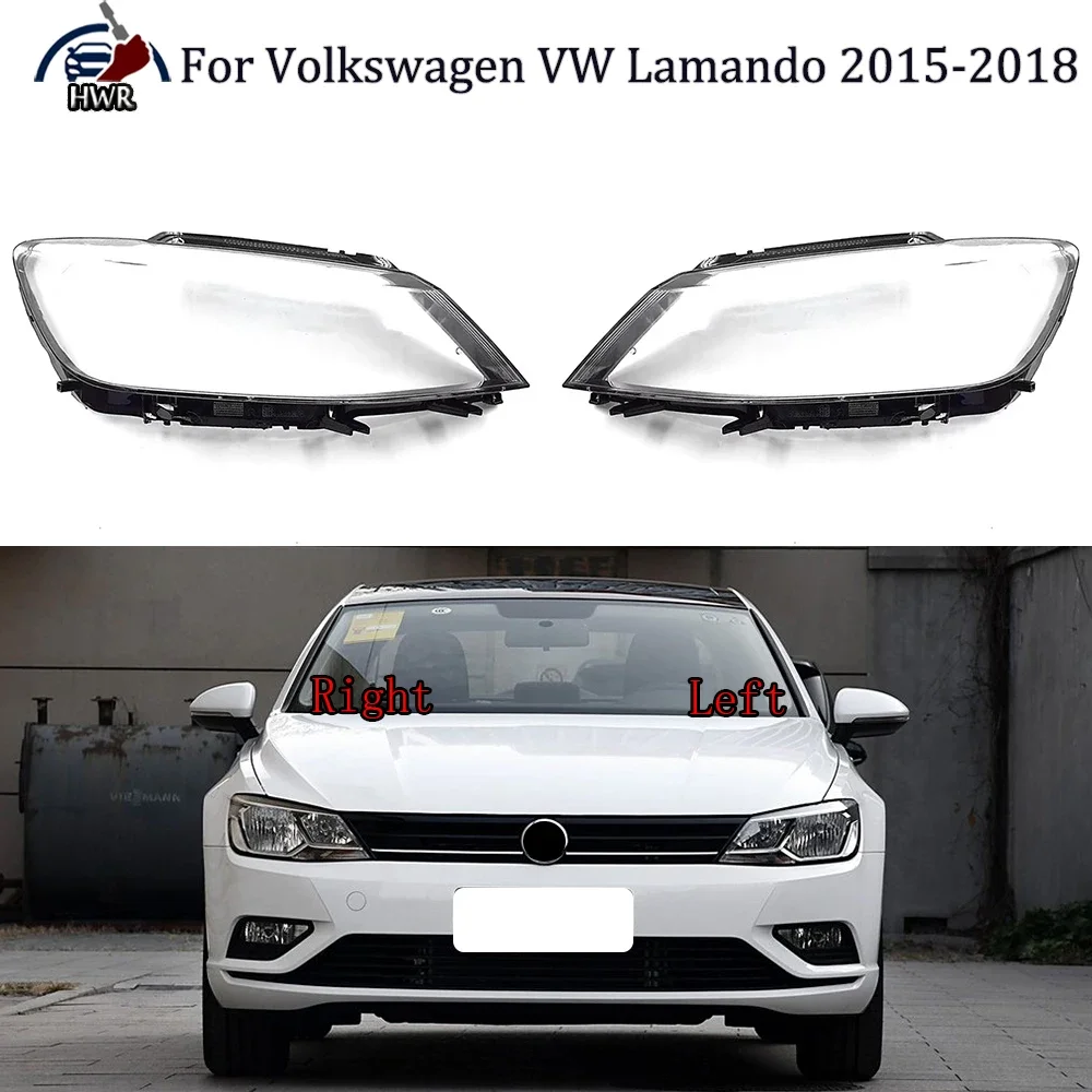 

For Volkswagen VW Lamando 2015 2016 2017 2018 Halogen Transparent Headlamp Lampshade Front Headlight Shell Lens Cover Plexiglass