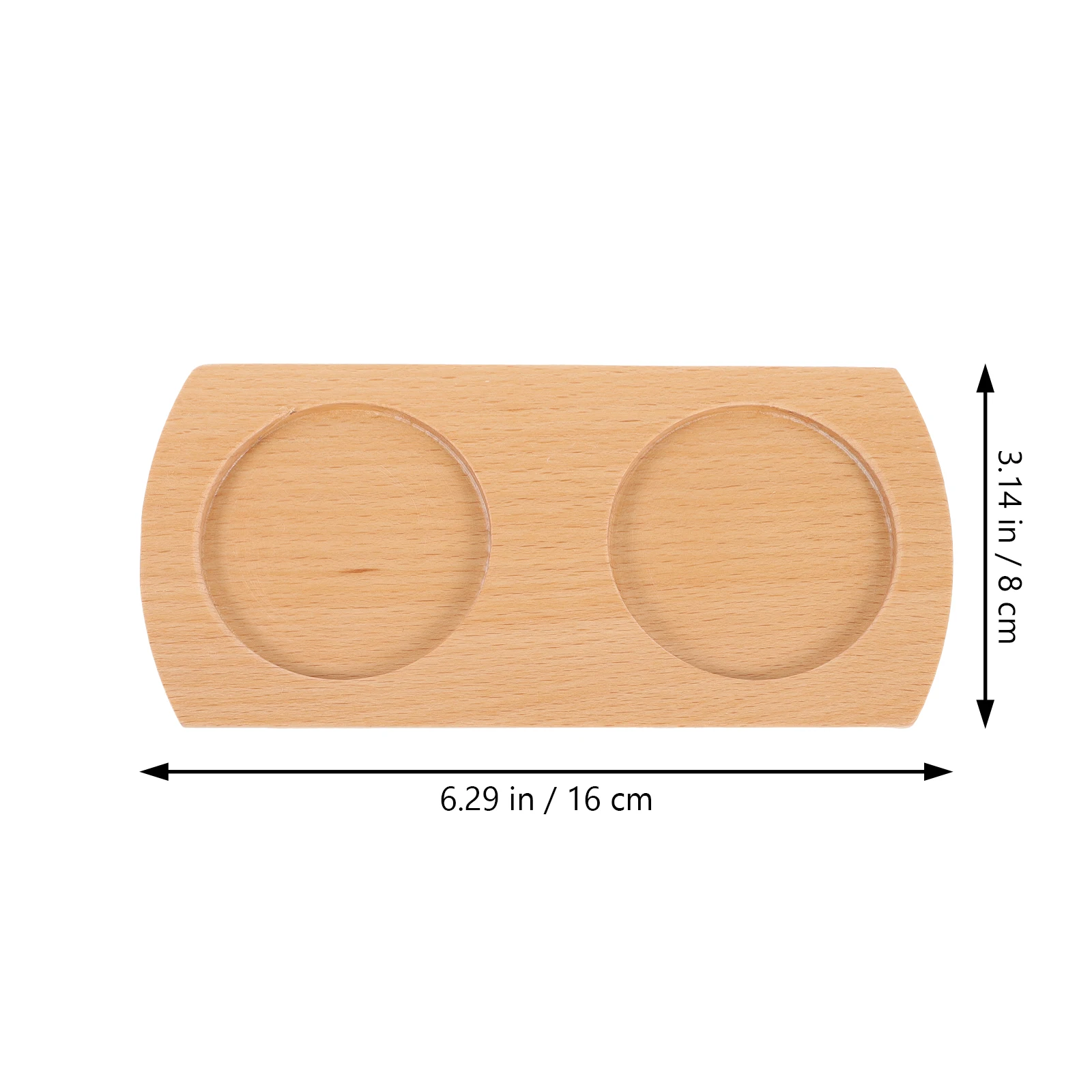 

Wooden Kitchen Pepper Tray Sauce Bottle Base Condiment Holder Protect Furniture Water Rings Spills Portable