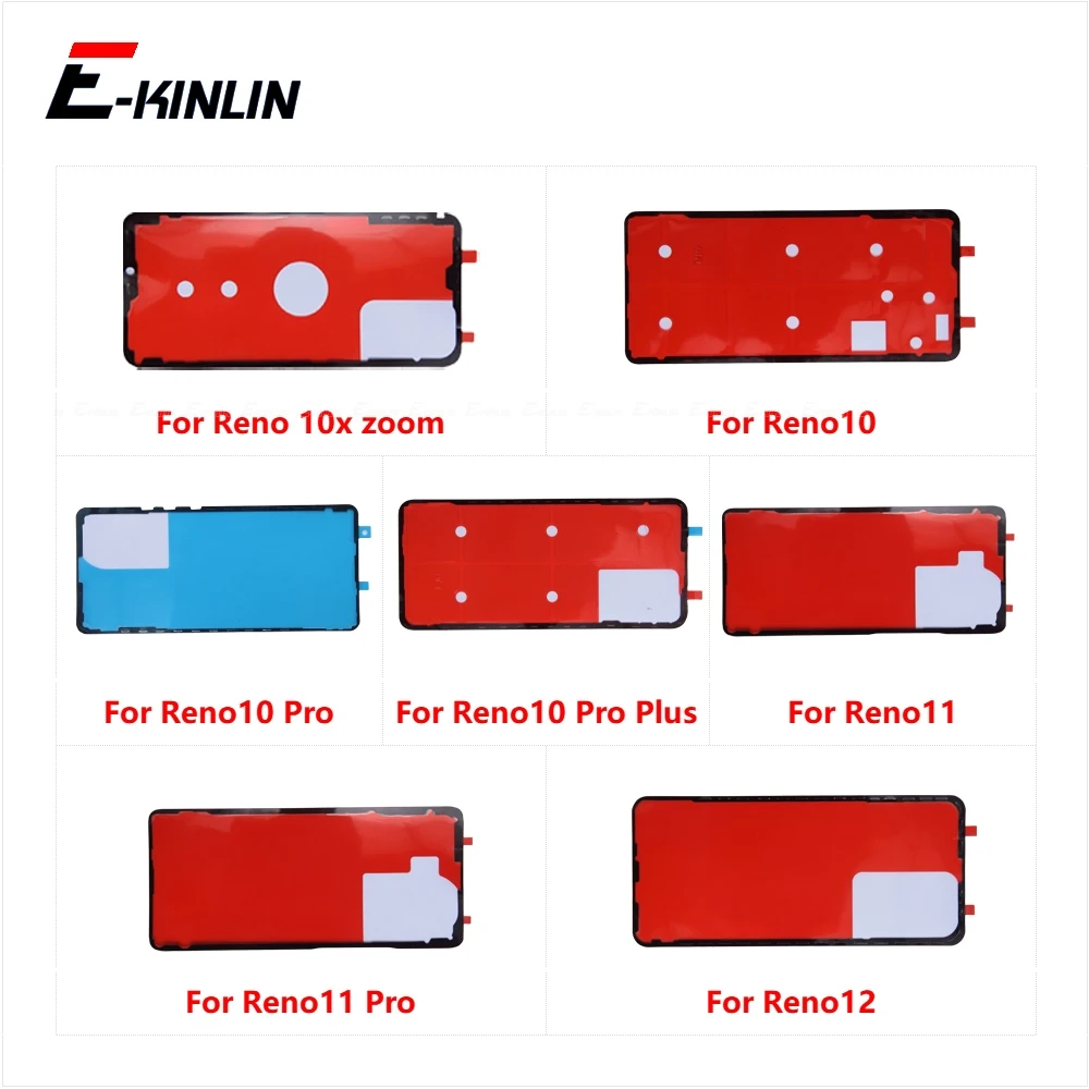 Back Battery Cover Door Sticker Adhesive Glue Tape Parts For OPPO Reno 10 11 12 10x Zoom Reno10 Reno11 Reno12 Pro Plus