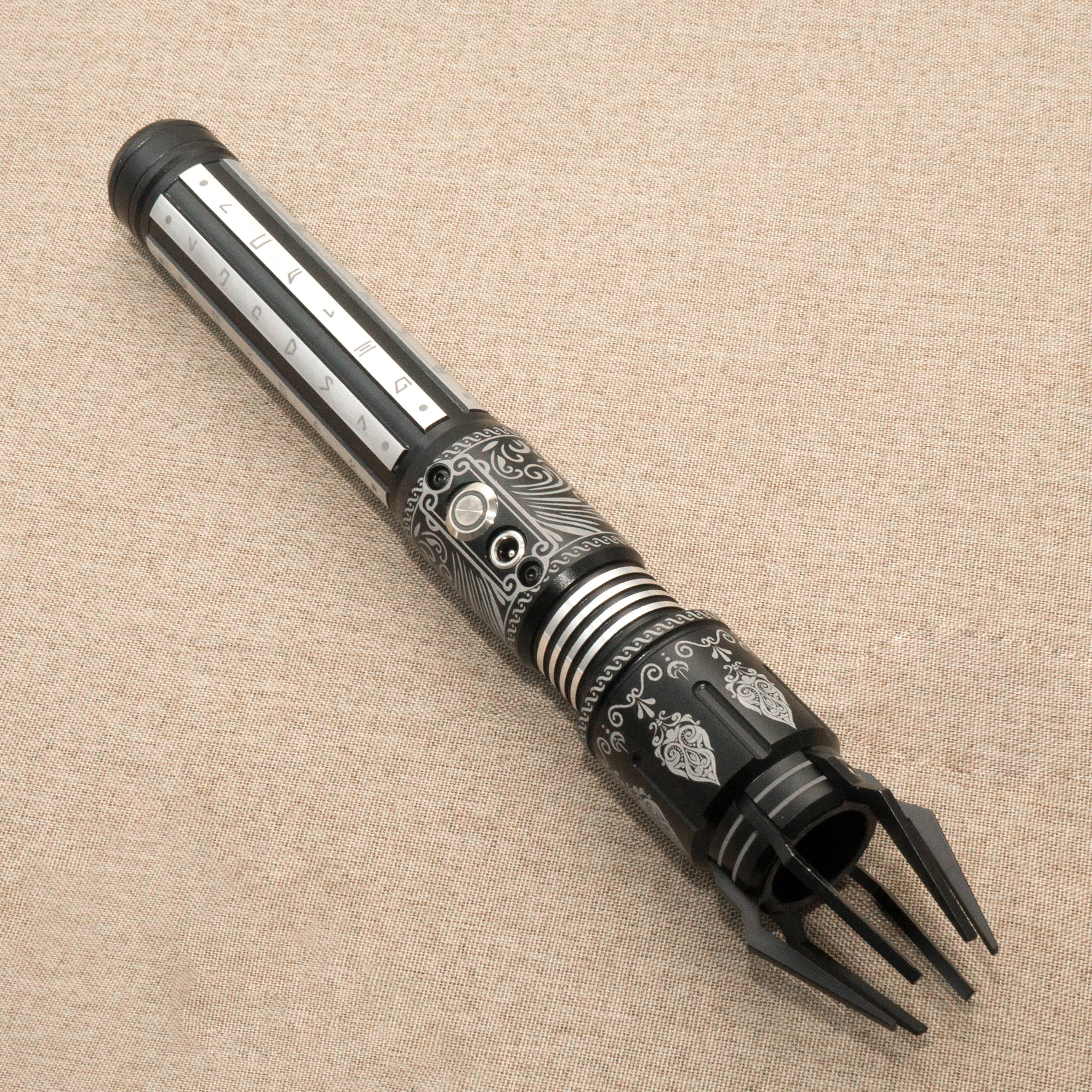 

Metal handle Engraved limited edition RGB Pixel Cosplay Laser sword 16 fonts Christmas gift