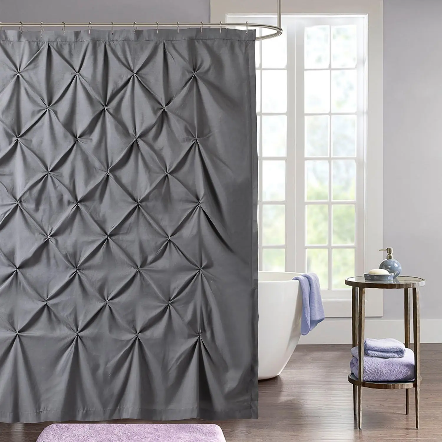 PINTCK-SC-Gry Fabric Shower Curtain, 70