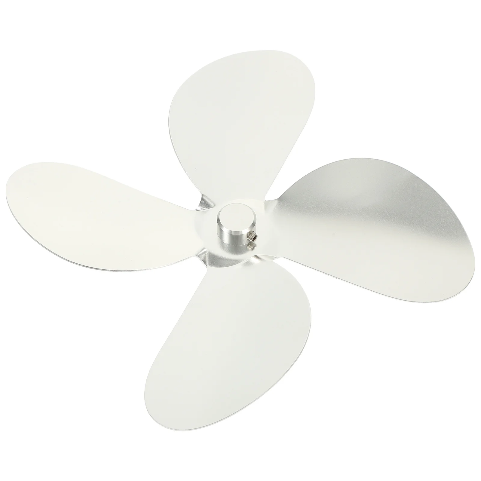 Aluminum Alloy Fan Blade Compact Sturdy Thermal Fan Part For Wood-Burning Stove Gas Fireplace Heat Powered Replacement