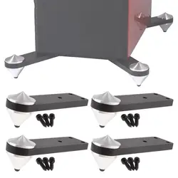 4Pcs/Set Speakers Floor Stand Spikes 150mm Support Bracket Shockproof Feet Cones for Amplifier Speaker Turntable DVD Player