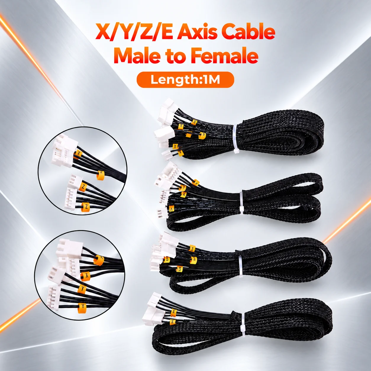 Creativity 3D X/Y/Z/E Axis Stepper Motor And Limit Switch Extension Cable And Filament Break Detection For Ender 3 CR10 S/S4/S5