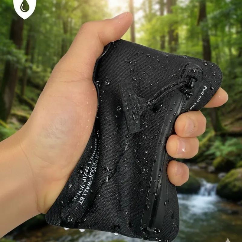 Waterproof Black Hypalon TPU Wallet Card Holder Car Key Case for Outdoor Adventure, Travel - Lightweight &Tear-Resistant Design