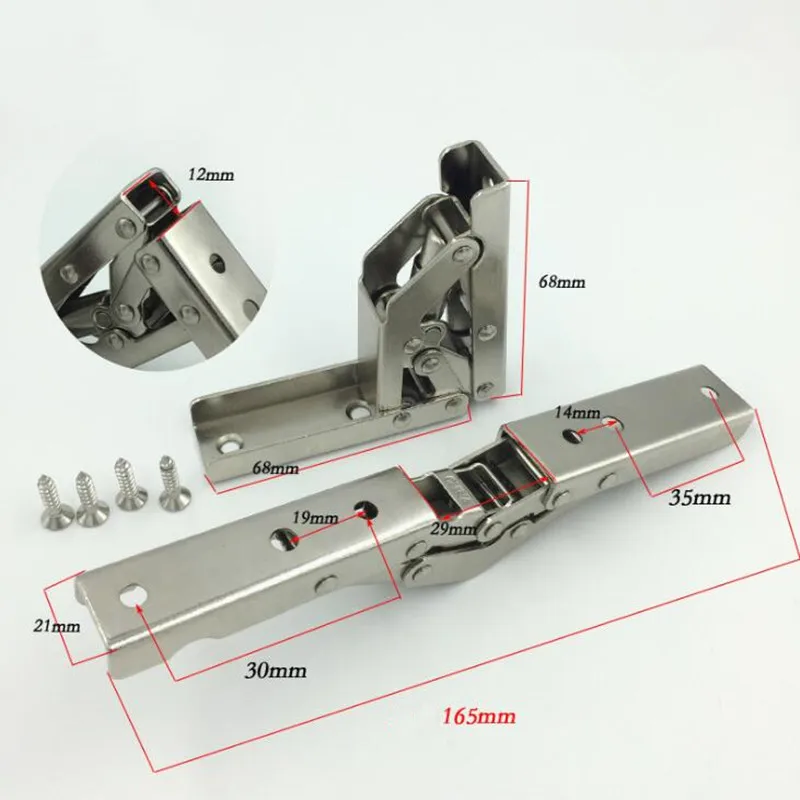 90/180 Degree Folding Hinge Home Door Cabinet Closet Door Hinge Furniture Corner Connection Hardware cerniere per mobili