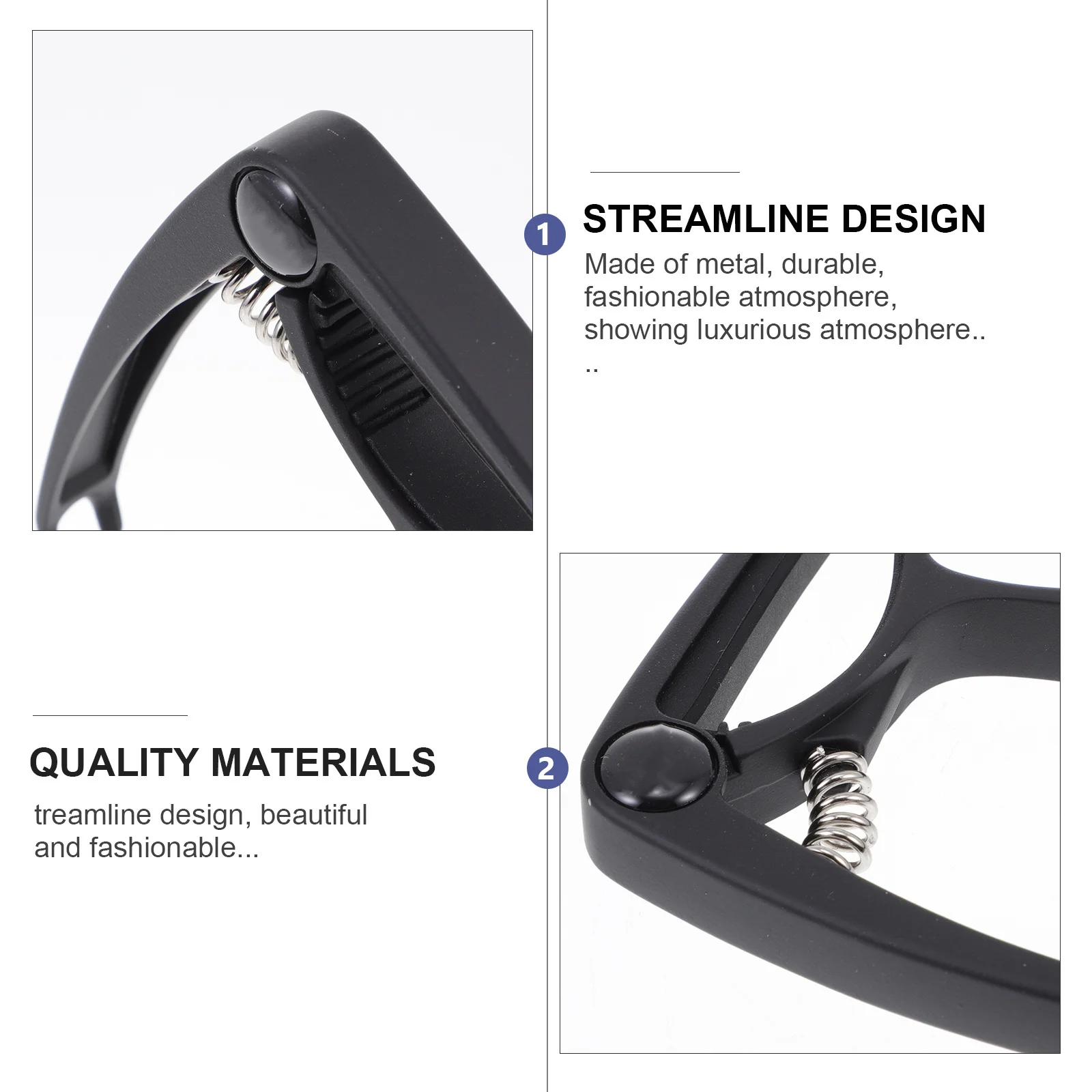 

1Pcs Guitar Capo Zinc Alloy Acoustic Electric Quick Tune Change Clamp Durable Guitar Tone Change Clamp Ukulele Accessory