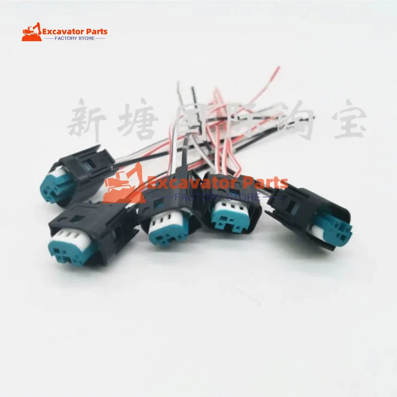 For Kubota SK120 200 230 250-6-8-6E Low voltage sensor plug male/female lug wire head Excavator Parts