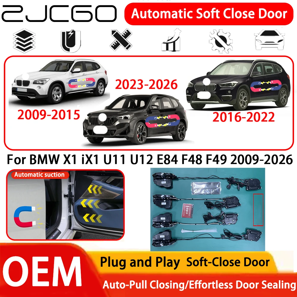 

for BMW X1 iX1 U11 U12 E84 F48 F49 2009-2026 Car OEM Plug and Play Automatic Electric Soft Close Door Comfort Closing System