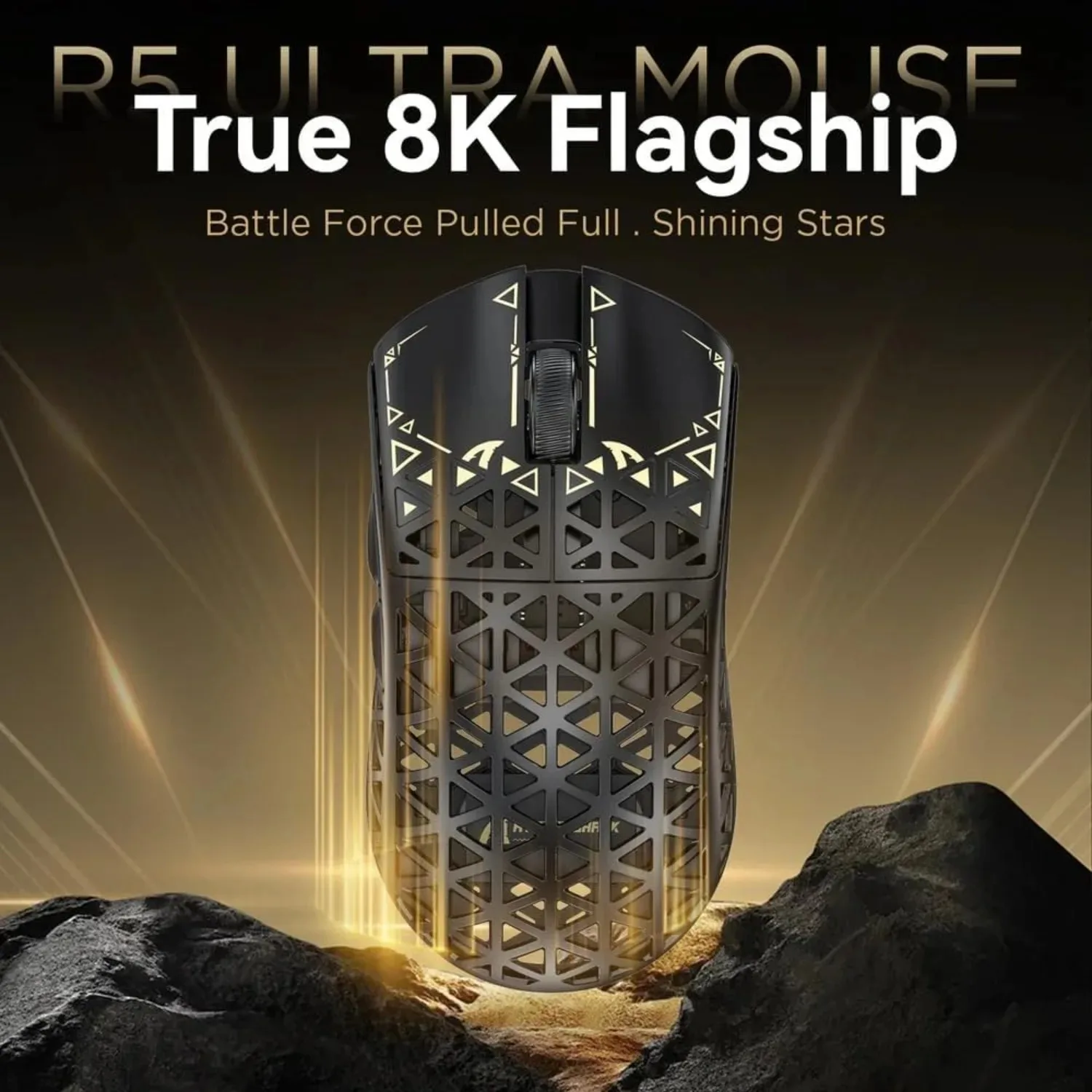 

ATTACK SHARK R5 ULTRA High-Quality Wireless Gaming Mouse 8K Polling 42000 DPI PAW3950 MAX Sensor Ultra-Lightweight for Gamer