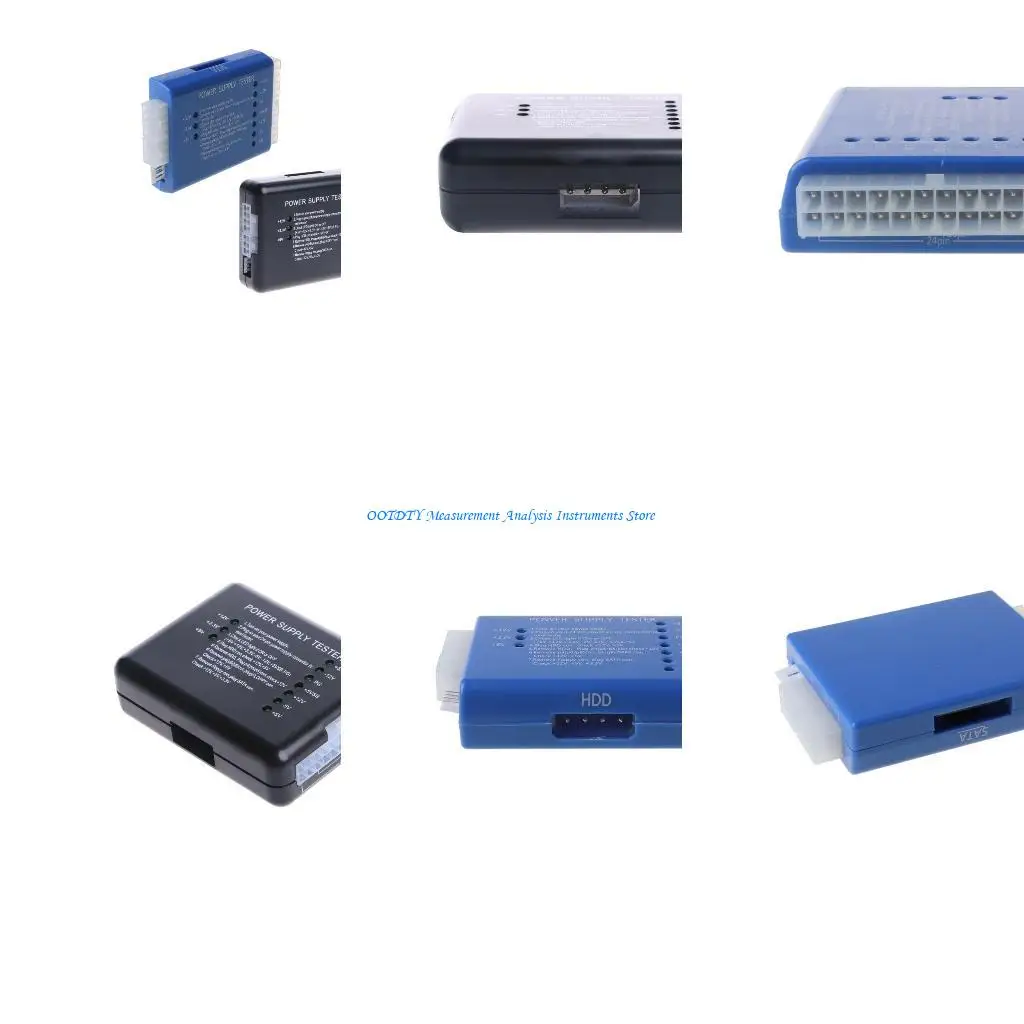 367D 1Pcs NEW Black PC 20 24 Pin PSU ATX for HD Power Supply Tester