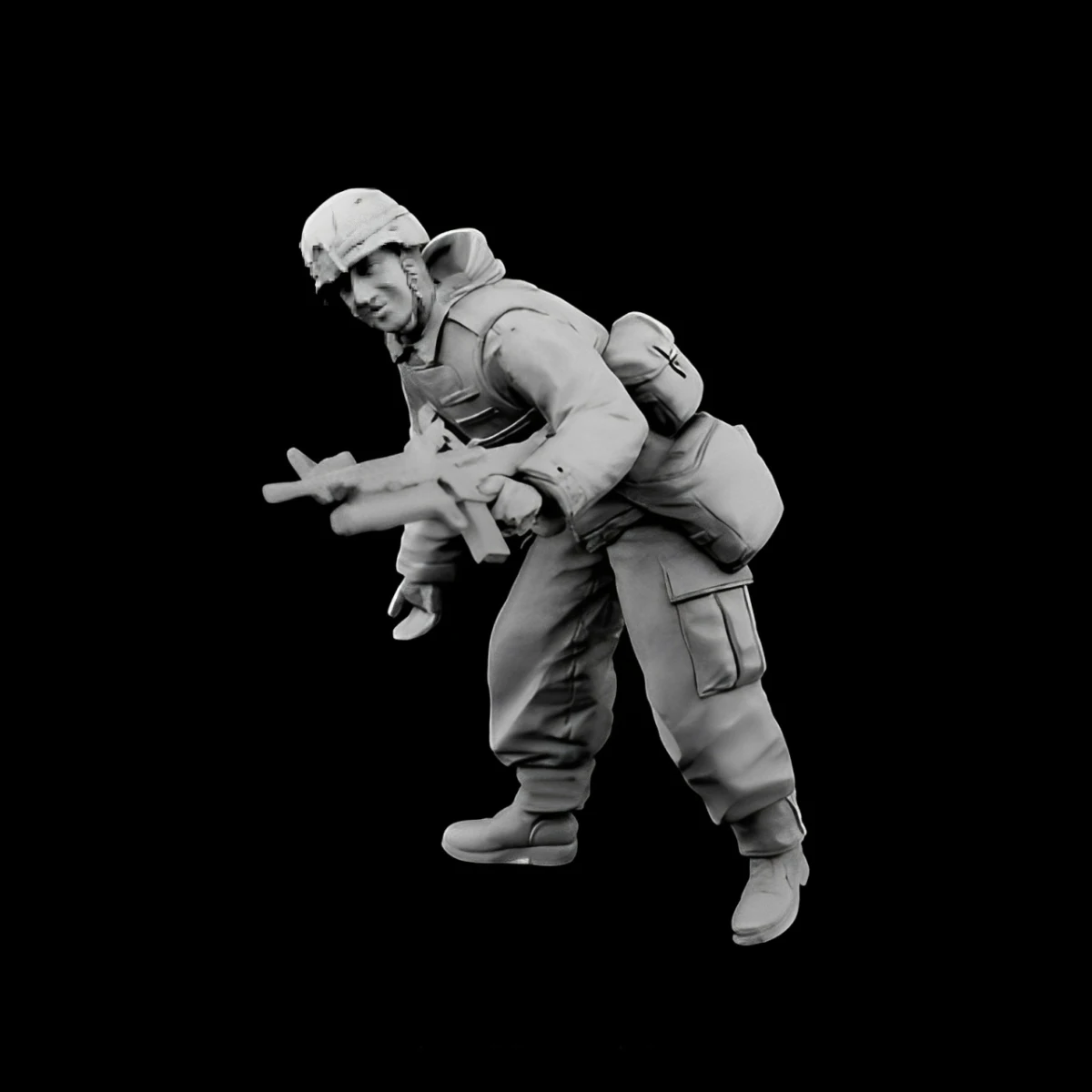 1/35 Resin Figure Unpainted model Kit, military theme, American Soldier, unassembled and unpainted GK,1142R