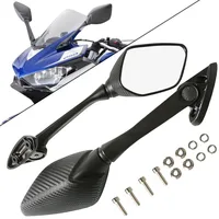 Espejo retrovisor lateral para motocicleta, espejos retrovisores de punto ciego para Yamaha YZF R3 2015-2017 R25 2014-2016 YZF-R3 YZF-R25