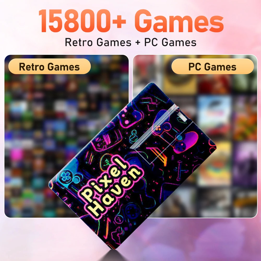 256G Game Card With 15800+ Retro&PC Games Plug&Play Retro Gaming Card For PS3/PS2/Switch/WIIU/NDS/SNES for Windows PC&Handheld