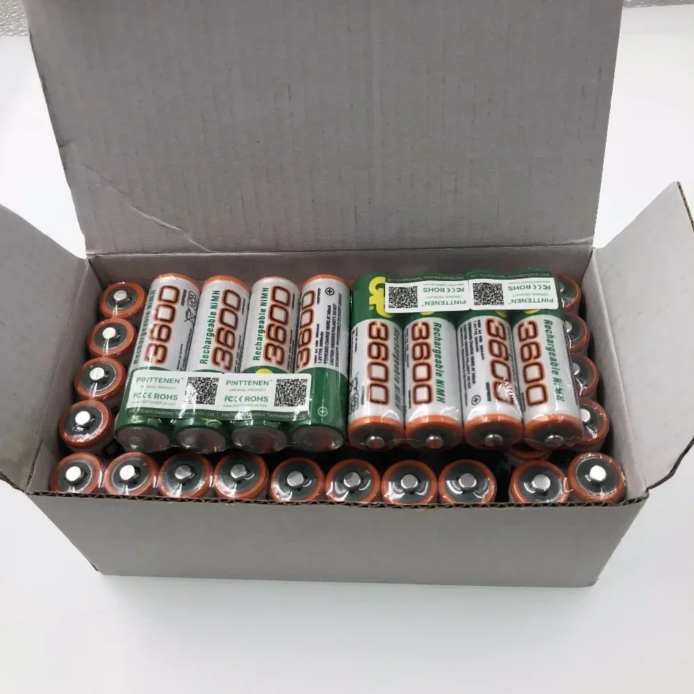 1.2 V Battery AA 3600mAh NI MH Pre-Charged Batteries Ni-MH Rechargeable AA3600 Battery For Toys Camera Microphone