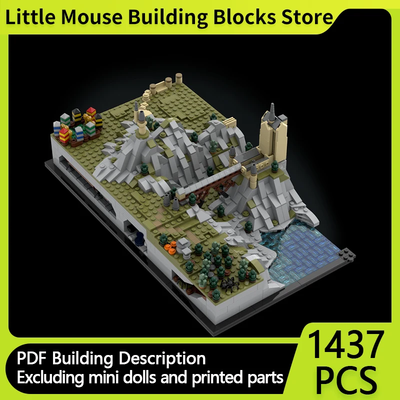 Magical Movie Model MOC Building Bricks Castle Grounds Expansion Modular Technology Gifts Holiday Assemble Children Toys Suit