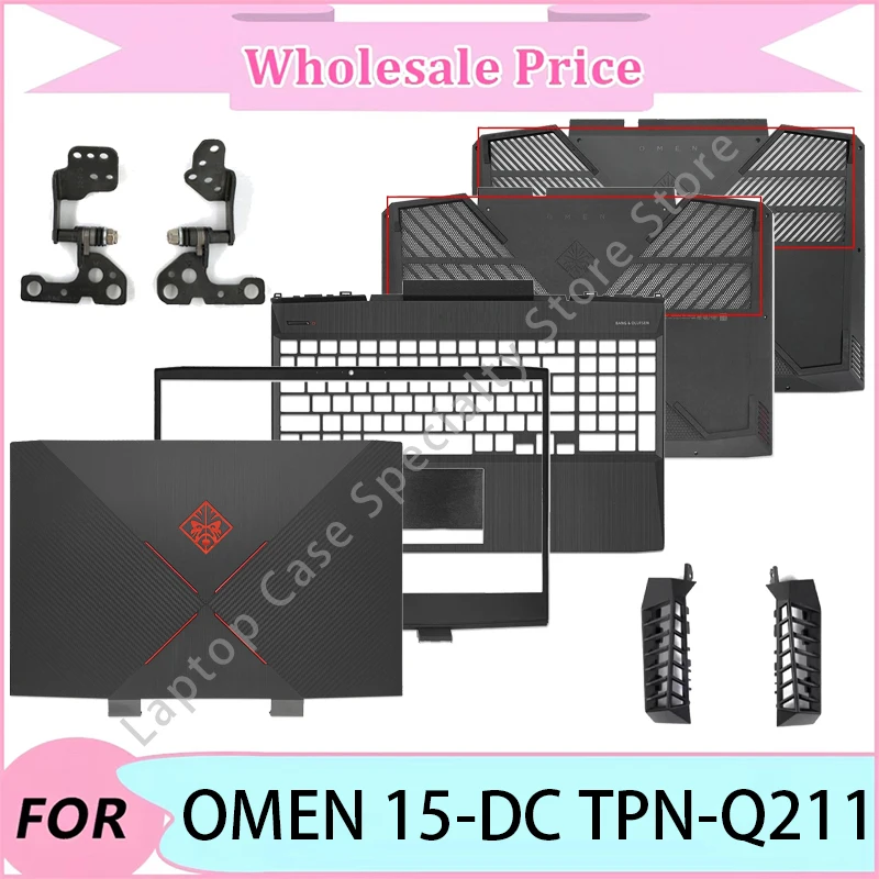 

NEW For HP OMEN 15-DC TPN-Q211 Laptop LCD Back Cover/Front Bezel/Upper Palmrest/Bottom Case/Hinge/Hinge Cover