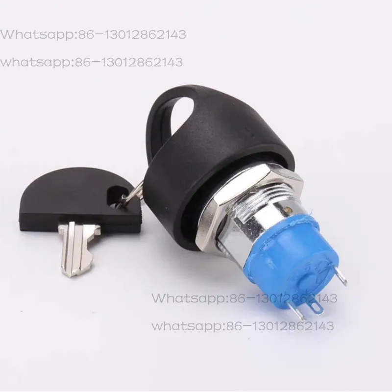 Waterproof Ignition Key Lock Switch, Universal Power On/Off Lock Assembly for Electric Scooter E-Bike