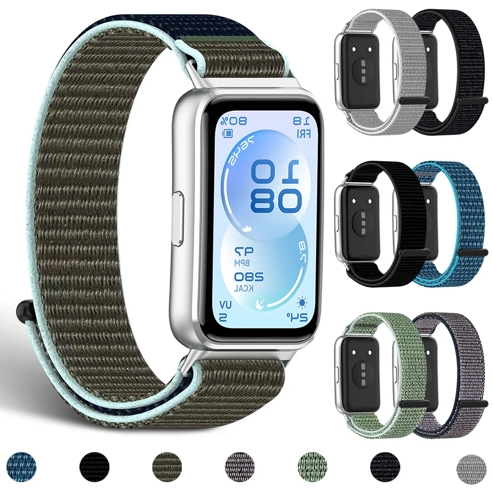  1–2 Stück Uhrenarmband für Huawei Band 11 Pro, Zubehör, Sport-Nylon-Schlaufe, Ersatzarmband für Huawei Band 11 NFC-Armband