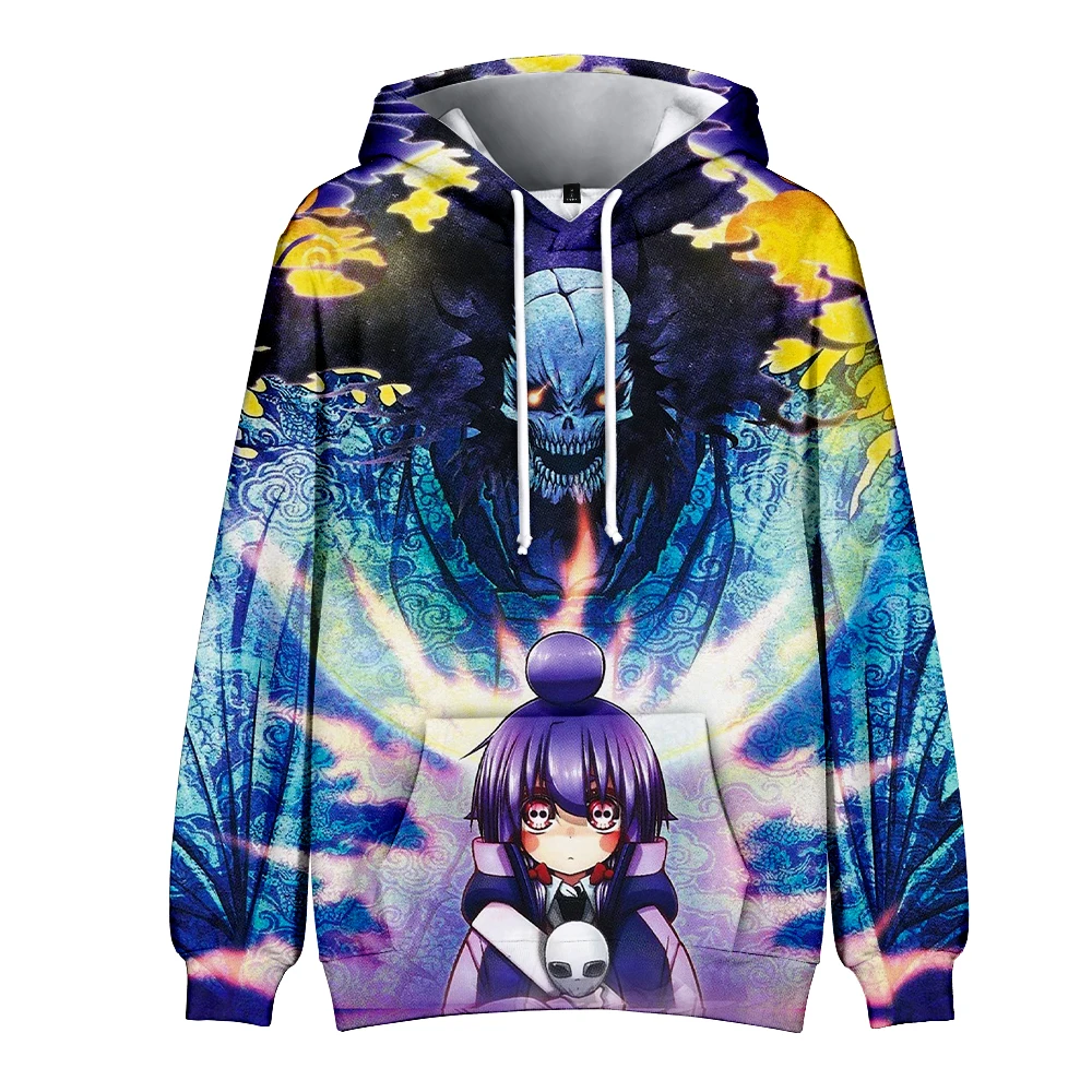 أنيمي الظلام جمع هوديس ثلاثية الأبعاد تأثيري طويلة الأكمام Harajuku بلوزات الرجال النساء البلوز ملابس عصرية غير رسمية