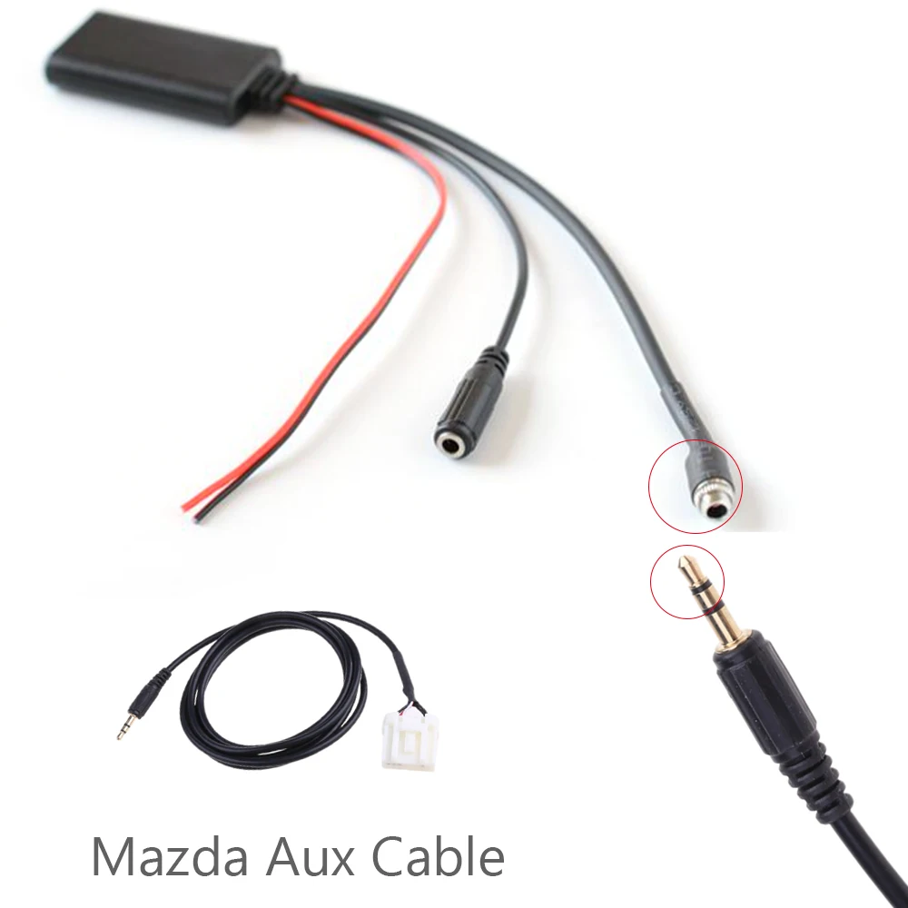 Cavo adattatore per microfono Audio Bluetooth con ingresso Jack Aux da 3.5mm maschio a femmina universale per Radio Hyundai Kia Honda Mazda Benz