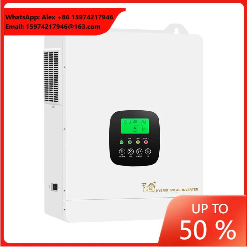 2.3KW-12.3KW Hybrid Solar Inverter 48V Off-Grid/On-Grid Pure Sine Wave Inverter With MPPT Controller And WIFI