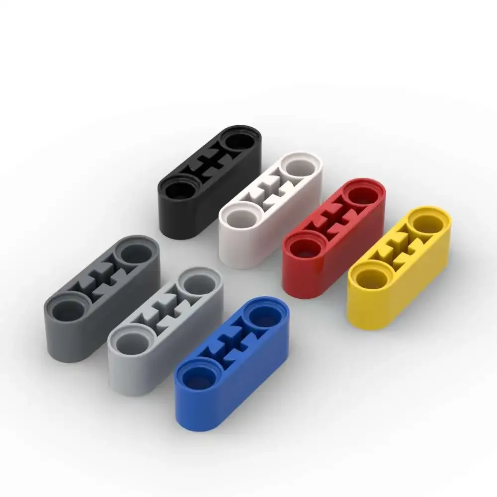 MOC 10 قطعة ليفتارم سميكة 7229 1x3 ثقب المحور اللبنات عدة منزل ربط الطوب الجسيمات لغز لعب الأطفال هدايا عيد ميلاد