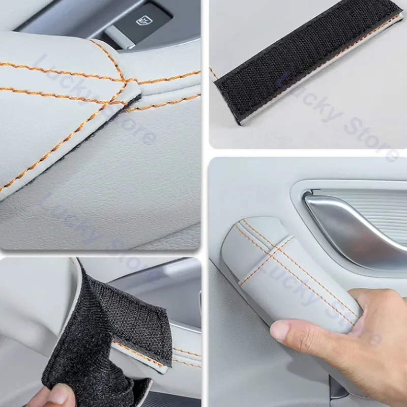 for BYD Song Plus DIM EV 2023 Car Door Inner Handle Protective Pad Anti-scratch Protective Cover Stickers Interior Accessories