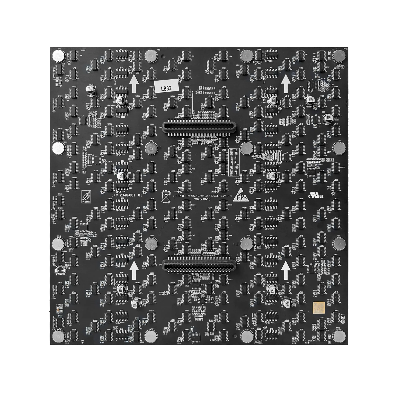 ضمان الرضا P1.95 شاشة عرض LED داخلية ثابتة رفيعة للغاية 90 درجة لجدار الفيديو LED #3