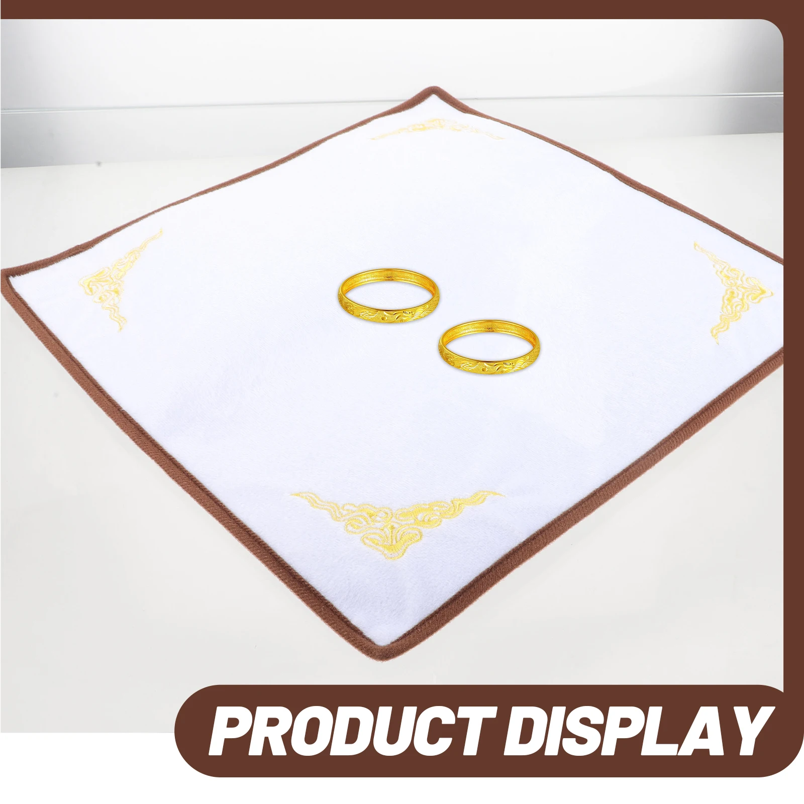 

Jewelry Counter Pad 30X20Cm Non-Slip Display Mat For Bracelets Rings Earrings Watch Foldable Lightweight Jewelry Display