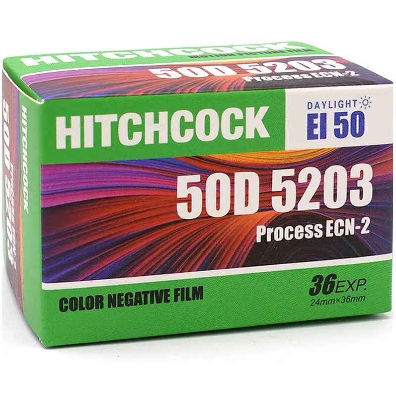 HITCHCOCK 1-10 Rolls 36 Sheets 135 Film ECN-2 5203 50D Negative For Kodak 135 Film Kodak Fujifilm M35/H35/F8/F9 135 Film Cameras