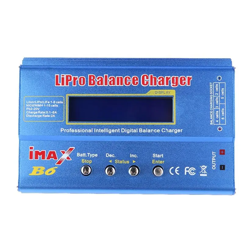 Solid For IMAX B6 80W Lipo Battery +Tamiya Cable Nimh Li- Ni-Cd Digital Lipro Balance Battery Smart Du view 3