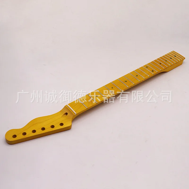 

Electric guitar neck 6 strings 22 grade guitar neck yellow matte guitar modification DIY accessories guitar handle