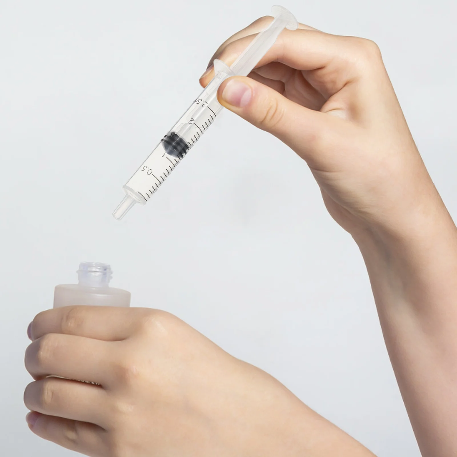 

10pcs Perfume Transfer Syringe Plastic Scale Dispenser Leakproof Liquid Measuring Tool For Lab Travel Use