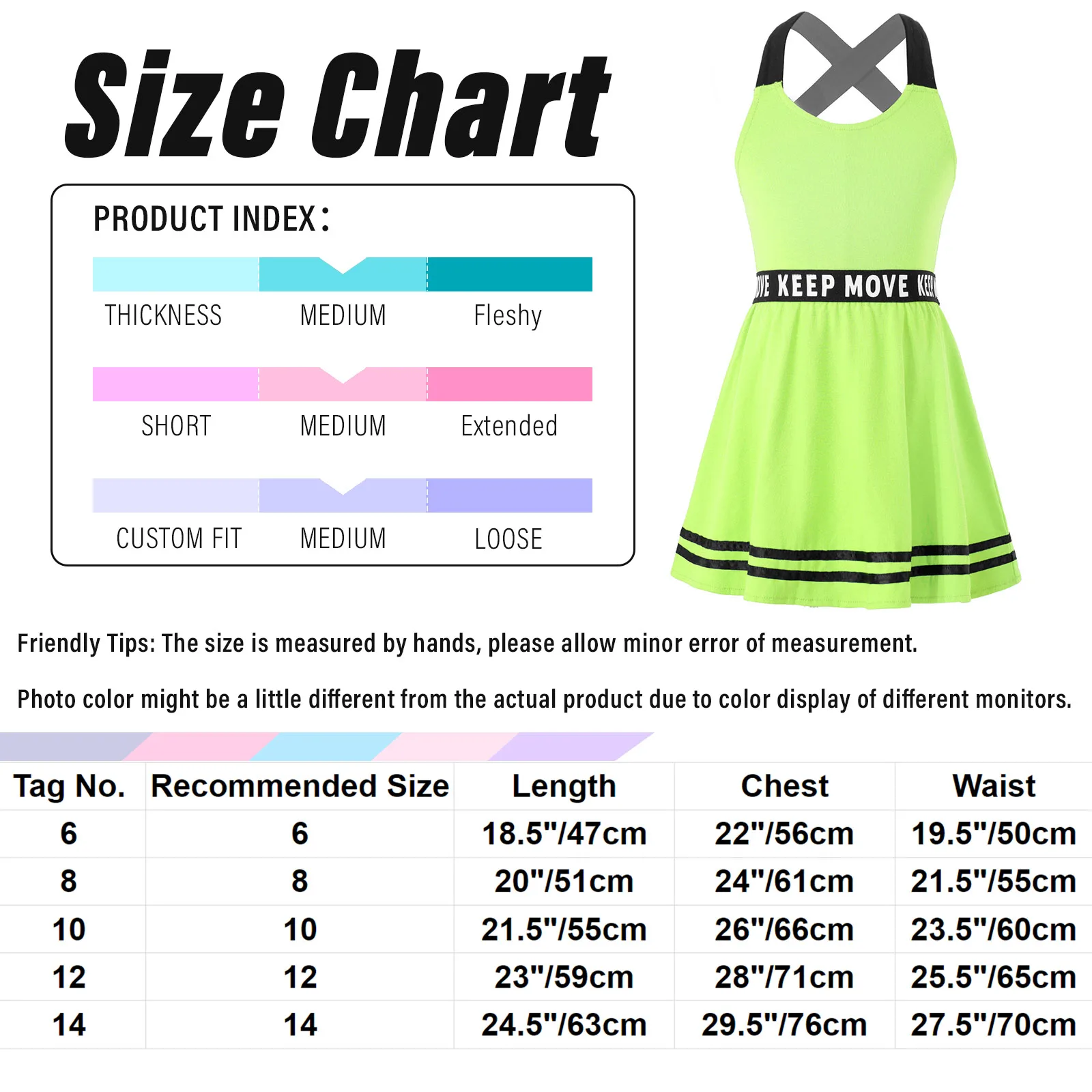 Vestito sportivo ragazze bambini gonne Criss Cross Shoulder Tennis Golf Training Summer Dress senza maniche Holiday Athletic Clothes