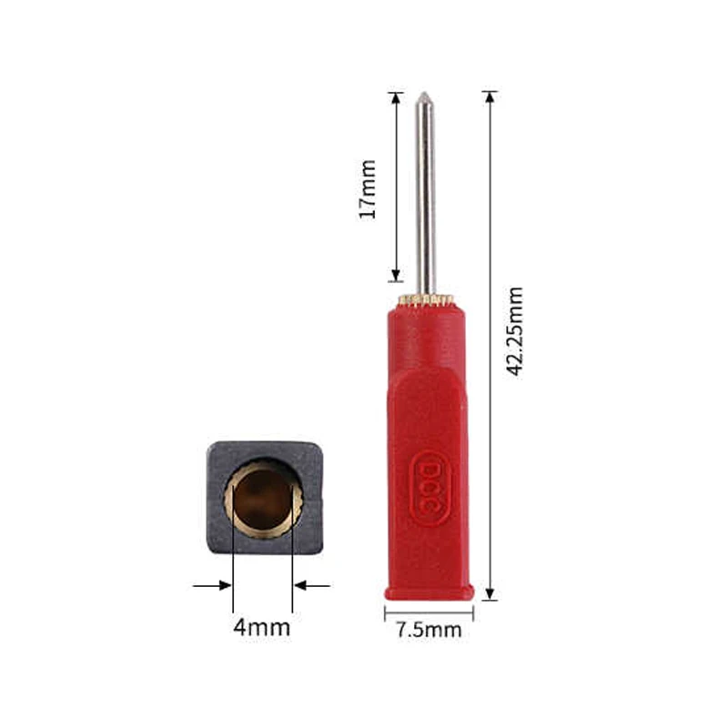 10A DCC سلسلة 1 مللي متر 2 مللي متر دبوس المقابس إلى 4 مللي متر الموز جاك لاختبار الموز المكونات خط اختبار الطاقة اكسسوارات محطة الطاقة 5 قطعة #3