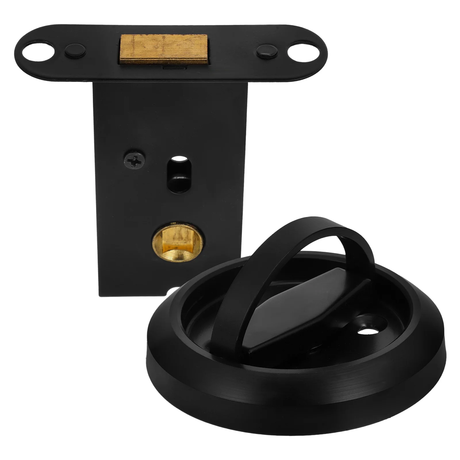 

Invisible H Stainless Steel Lock 304 Grade Flat Knob Pocket Door Latch Hardware Sliding Barn Doors Portable