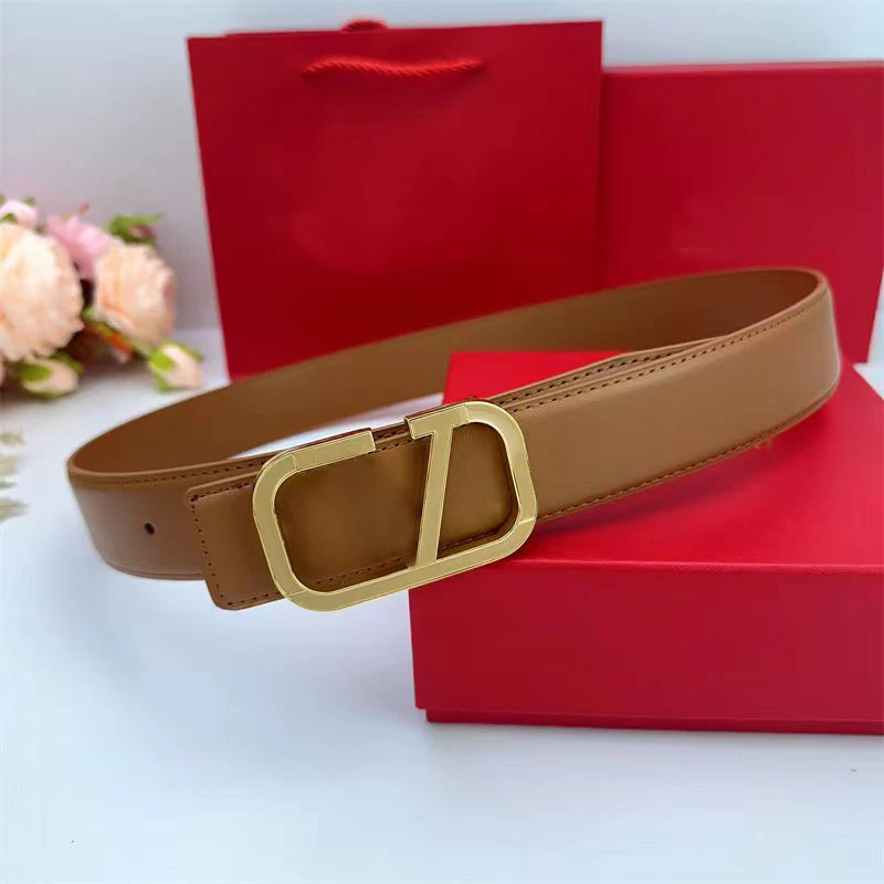 2024 New Luxury 4.0 Wide Smooth Buckle Belt Business Fashion Casual Belt Jeans Dress Belt Belt