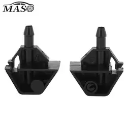 2pcs Front Windshield Washer Wiper Jet Water Nozzles for Nissan Qashqai J10 2007-2014 Qashqai +2 JJ10 2010-2014 28932-JD000