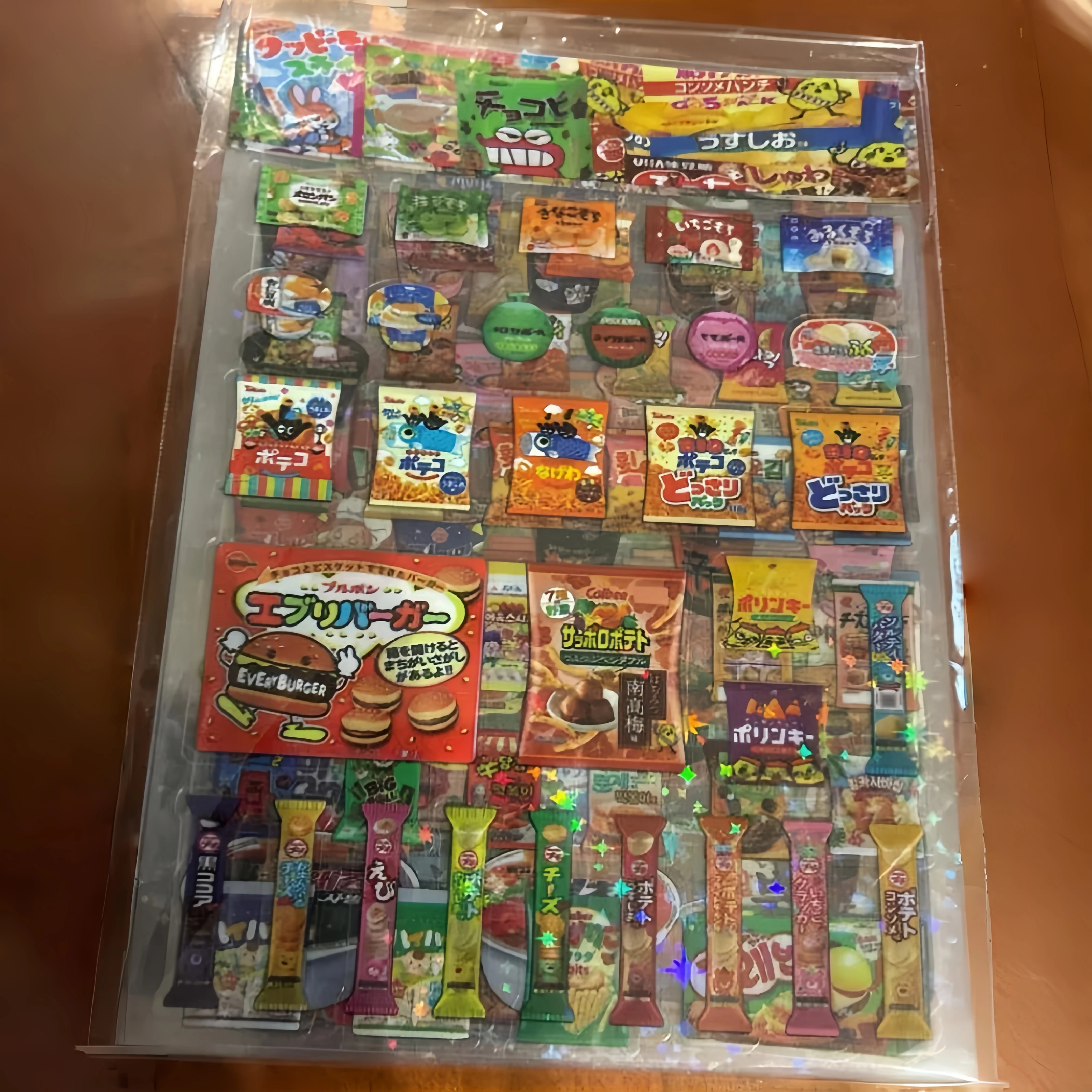 10 pçs lanche embalagens de alimentos adesivos para telefone pet à prova dwaterproof água dos desenhos animados scrapbook adesivo diário papelaria kawaii