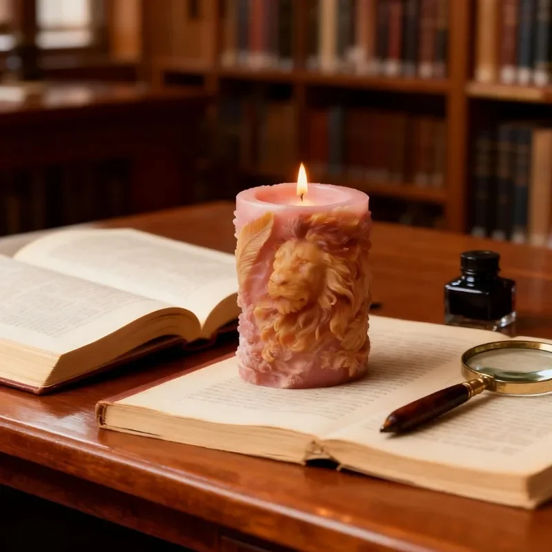 

Высококачественная силиконовая форма для поделок своими руками: колонна с изображением льва для ароматических свечей и гипсовых украшений (1 шт.)