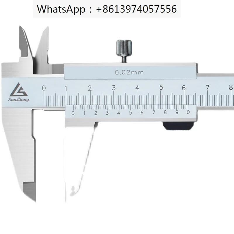 High precision stainless steel vernier caliper 0-150mm oil mark line clamp closed four-purpose 0-200-300