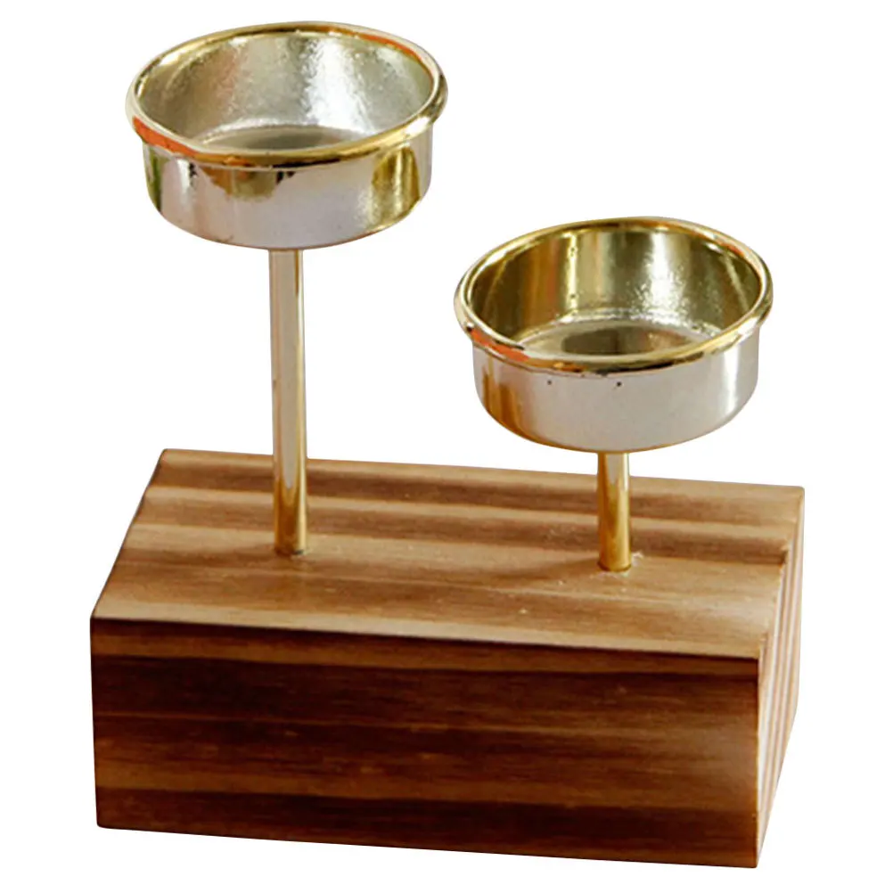 

Decorative Holder Wooden Table Stand for Restaurant Home Party Rustic Vintage Style Strong Wood Build No Rough Edges