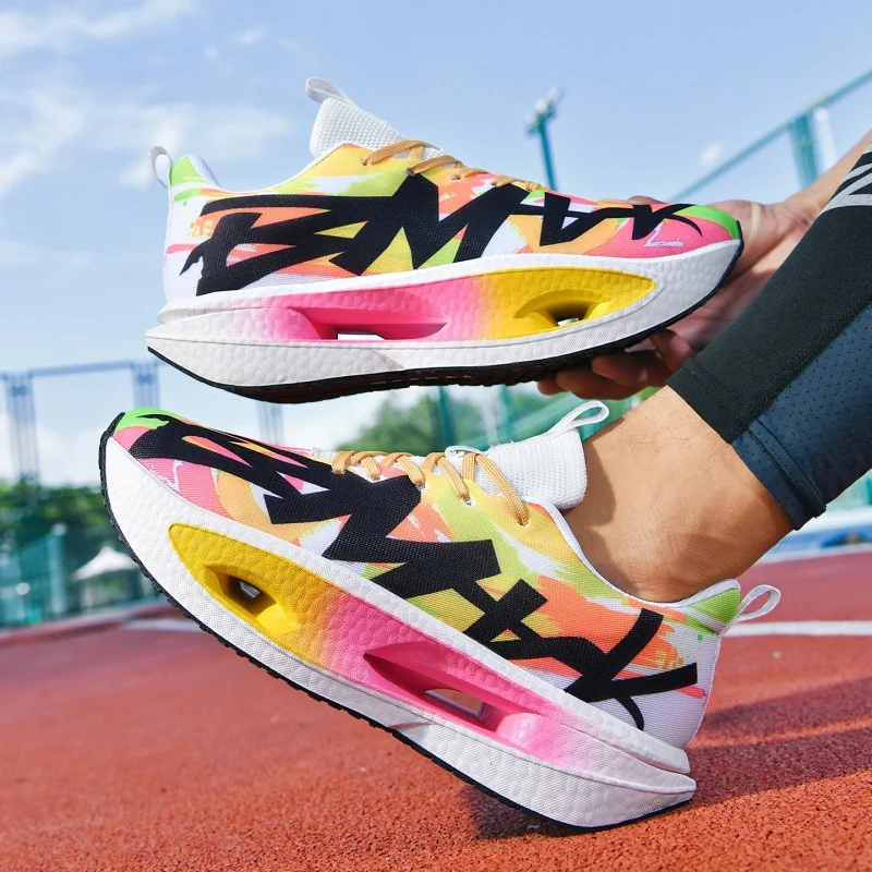 New Carbon Plate Running Shoes, Lightweight Breathable Marathon Racing Trainers, Men Women Same Style Casual Sports Shoes